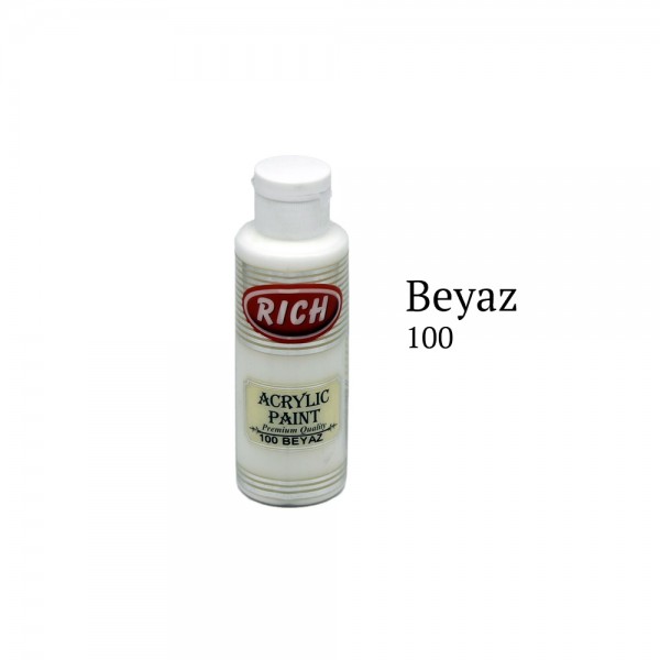 Rich Akrilik Boya 100-Beyaz (120 cc)