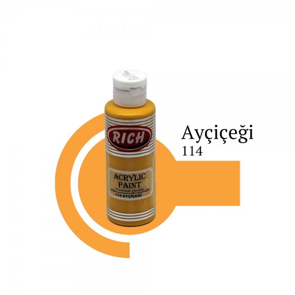 Rich Akrilik Boya 114-Ayçiçeği (120 cc)