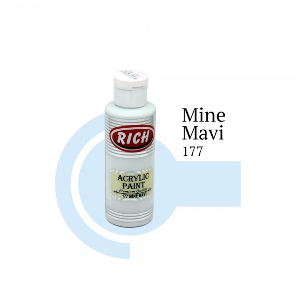 Rich Akrilik Boya 177-Mine Mavi (120 cc)