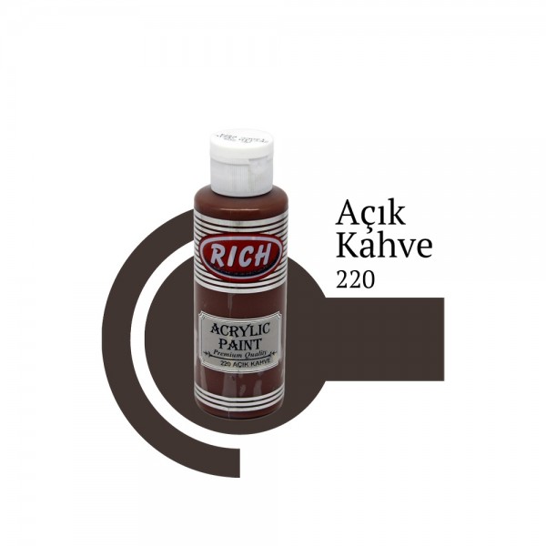 Rich Akrilik Boya 220-Açık Kahve (120 cc) Rich Akrilik Boya 220-Açık Kahve (120 cc)