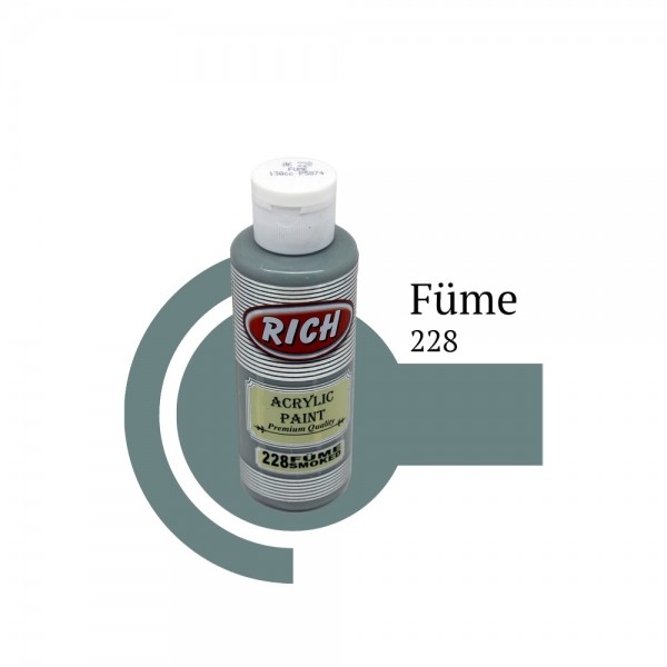 Rich Akrilik Boya 228-Füme (120 cc) Rich Akrilik Boya 228-Füme (120 cc)