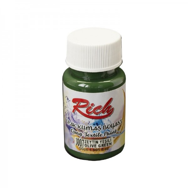 Rich Akrilik Kumaş Boyası Opak 50 Cc Zeytin Yeşili