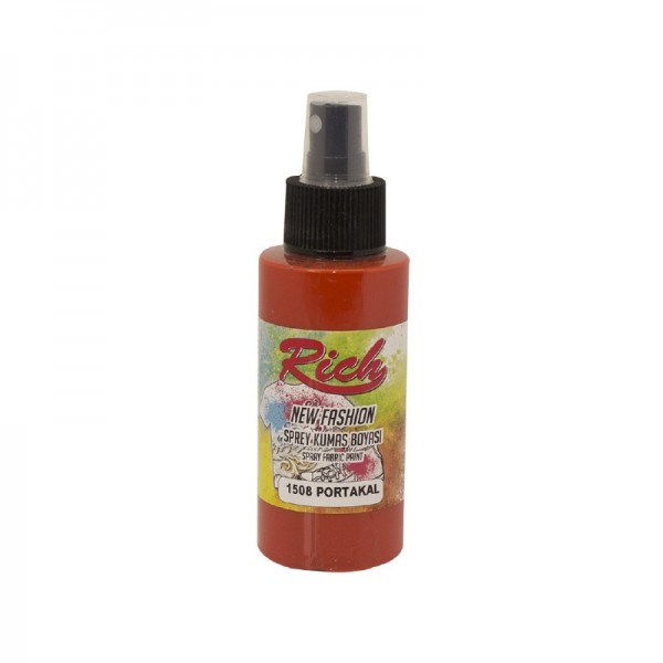 Rich New Fashion Sprey Kumaş Boyası 100cc-1508-PORTAKAL
