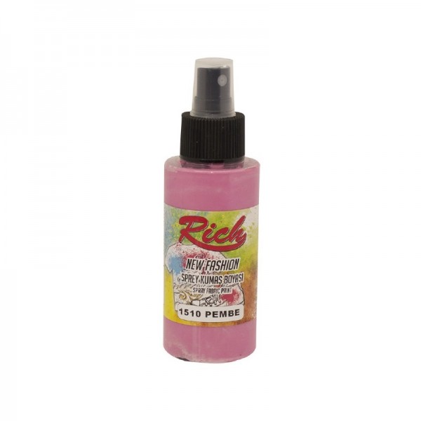 Rich New Fashion Sprey Kumaş Boyası 100cc-1510-PEMBE Rich New Fashion Sprey Kumaş Boyası 100cc-1510-PEMBE