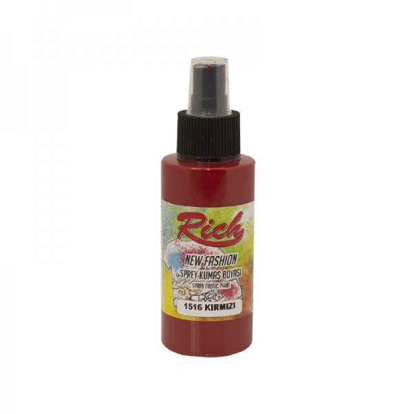 Rich New Fashion Sprey Kumaş Boyası 100cc-1516-KIRMIZI
