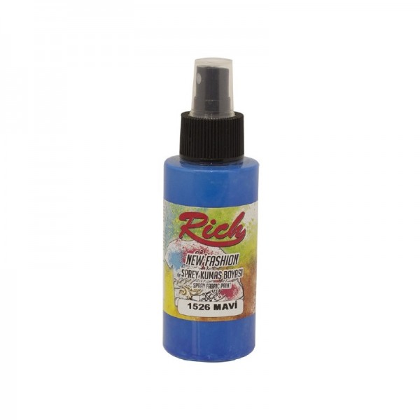 Rich New Fashion Sprey Kumaş Boyası 100cc-1526-MAVİ