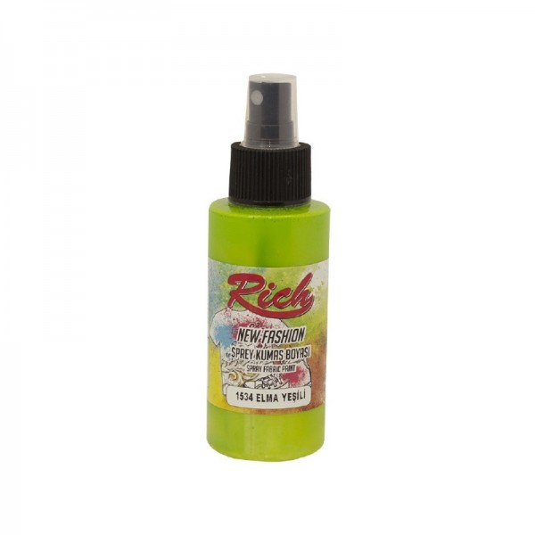 Rich New Fashion Sprey Kumaş Boyası 100cc-1534-ELMA YEŞİLİ