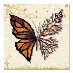 Kelebek Temalı Kanvas Baskı (Model:02)