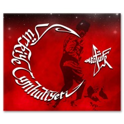 Kaligrafi Bayrak & Atatürk (Model:02)