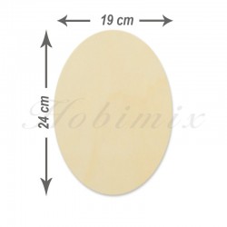 Elips Kesim Kavak Sunta (19x24 cm)