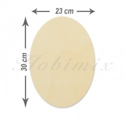 Elips Kesim Kavak Sunta (23x30 cm)