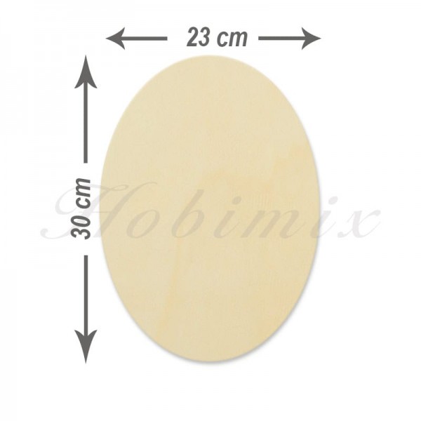Elips Kesim Kavak Sunta (23x30 cm)