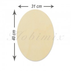 Elips Kesim Kavak Sunta (31x40 cm)