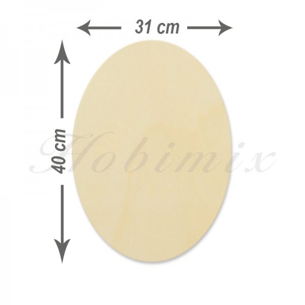 Elips Kesim Kavak Sunta (31x40 cm)