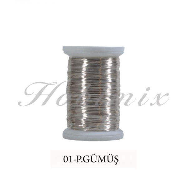 Filografi Teli (01-Parlak Gümüş)