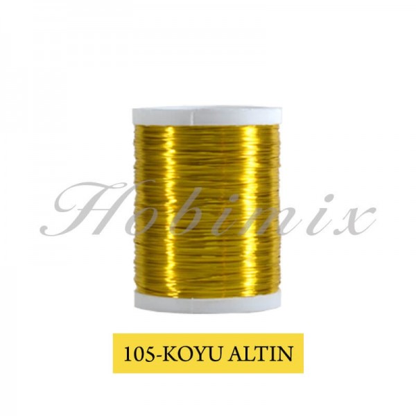 Filografi Teli (105-Koyu Altın)