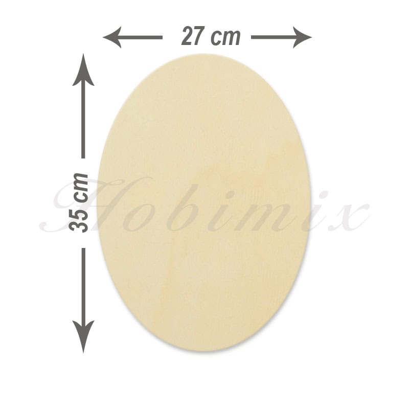 Elips Kesim Kavak Sunta (27x35 cm)